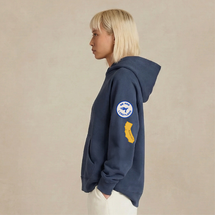 Ultra Heavyweight Organic French Terry Hoodie with Ella G. Patches (Unisex Fit)