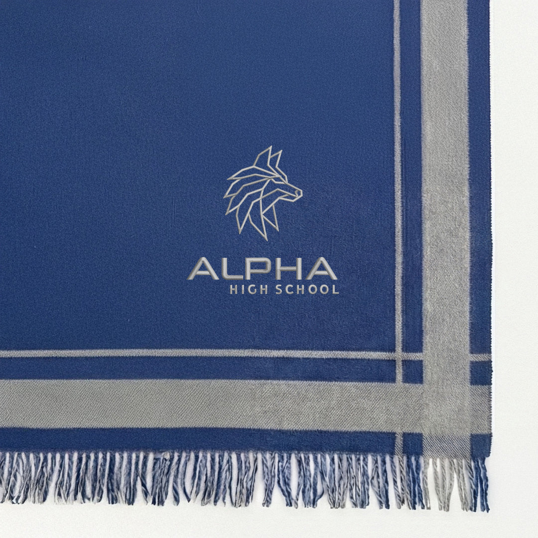 Alpha Wool Cashmere Double-Sided Home Throw